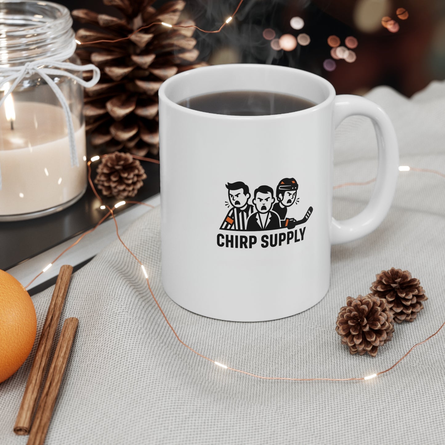 Hockey Mug – “You Can’t Do That!” Referee Cartoon 11oz Coffee Cup